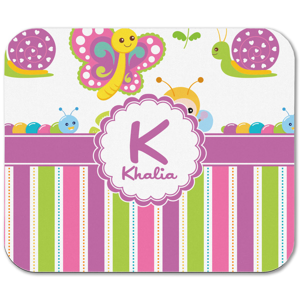 Butterflies & Stripes Rectangular Mouse Pad - APPROVAL