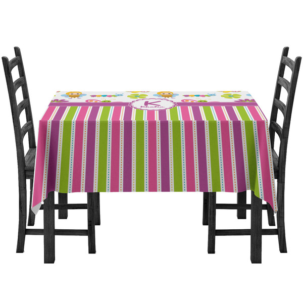Custom Butterflies & Stripes Tablecloth (Personalized)