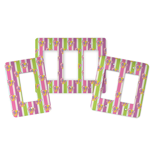 Butterflies & Stripes Rocker Light Switch Covers - Parent - ALL VARIATIONS