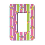 Butterflies & Stripes Rocker Style Light Switch Cover