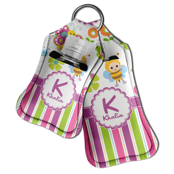 Butterflies & Stripes Sanitizer Holder Keychain - Both in Case (PARENT)