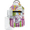 Butterflies & Stripes Hand Sanitizer & Keychain Holder - Small (Personalized)