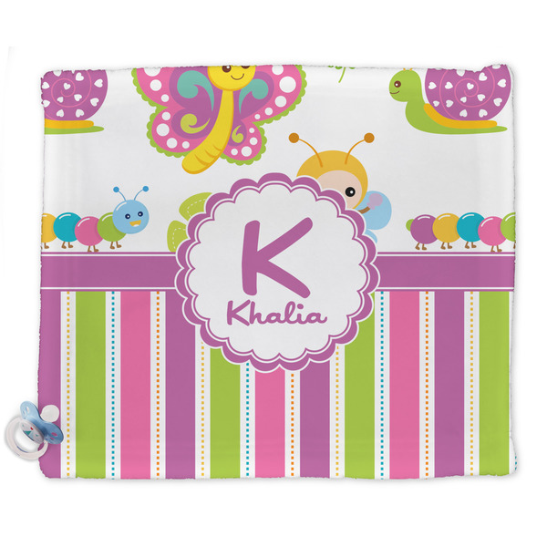 Custom Butterflies & Stripes Security Blankets - Double Sided (Personalized)