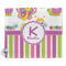 Butterflies & Stripes Security Blanket - Front View