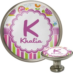Butterflies & Stripes Cabinet Knob (Personalized)