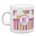 Butterflies & Stripes Espresso Cup (Personalized)