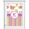 Butterflies & Stripes Single White Cabinet Decal