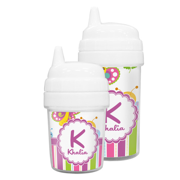 Butterflies & Stripes Sippy Cups