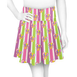 Butterflies & Stripes Skater Skirt