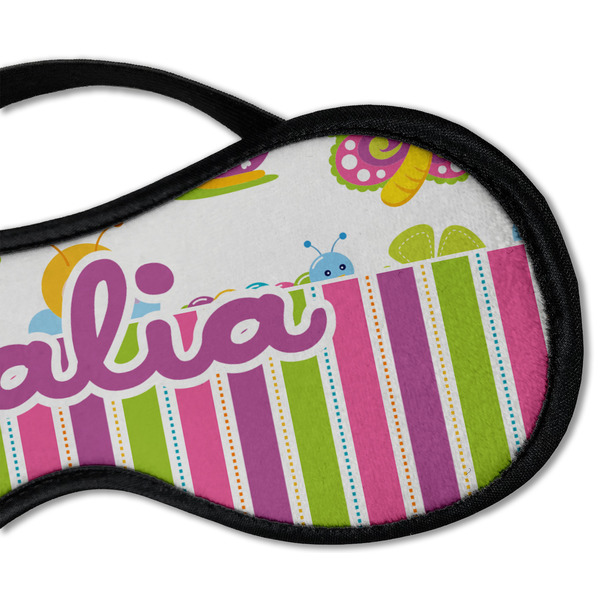 Butterflies & Stripes Sleeping Eye Mask - DETAIL Large