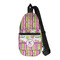 Butterflies & Stripes Sling Bag - Front View