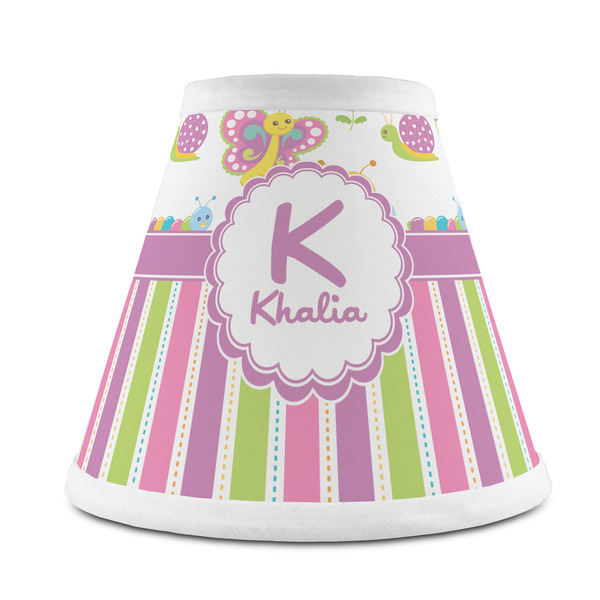 Custom Butterflies & Stripes Chandelier Lamp Shade (Personalized)
