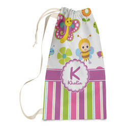 Butterflies & Stripes Laundry Bags - Small (Personalized)