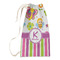 Butterflies & Stripes Small Laundry Bag - Front View