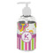 Butterflies & Stripes Plastic Soap / Lotion Dispenser (8 oz - Small - White) (Personalized)