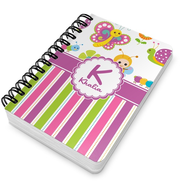 Butterflies & Stripes Spiral Journal 5 x 7 - Main