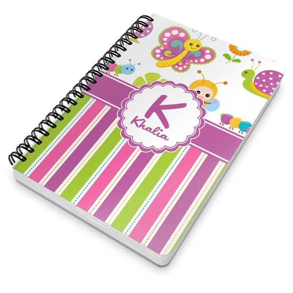 Butterflies & Stripes Spiral Journal 7 x 10 - Main