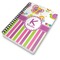 Butterflies & Stripes Spiral Journal 7 x 10 - Main