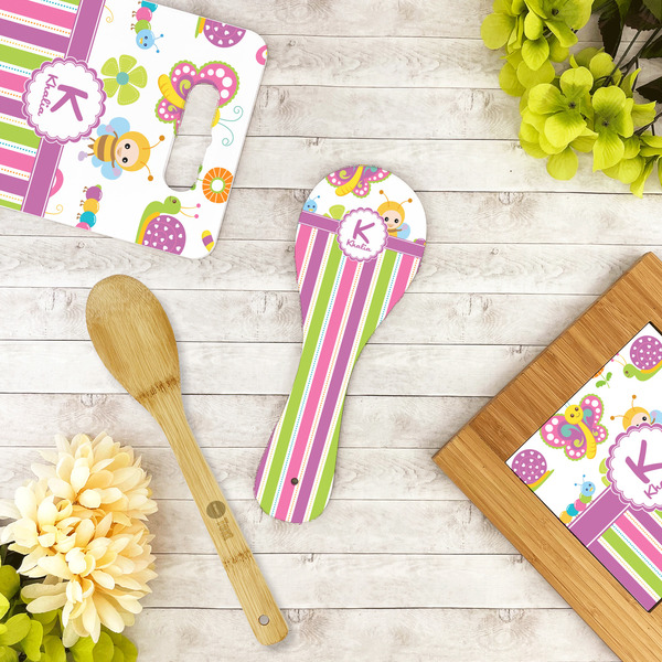 Butterflies & Stripes Spoon Rest Trivet - LIFESTYLE