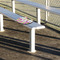 Butterflies & Stripes Stadium Cushion (In Stadium)