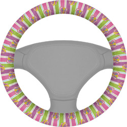Butterflies & Stripes Steering Wheel Cover