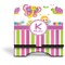 Butterflies & Stripes Stylized Tablet Stand - Front without iPad