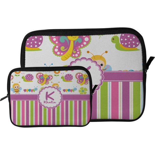 Butterflies & Stripes Tablet Sleeve (Size Comparison)
