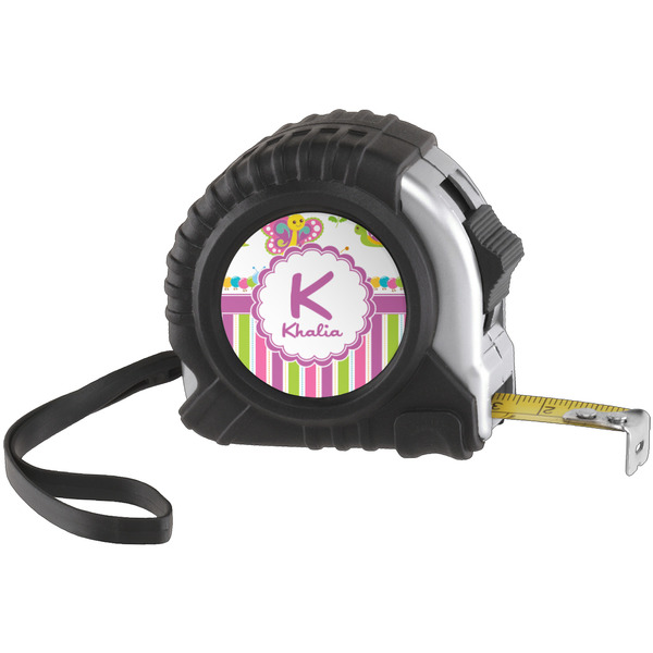 Custom Butterflies & Stripes Tape Measure (Personalized)