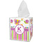 Butterflies & Stripes Tissue Box Cover (Personalized)