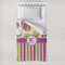 Butterflies & Stripes Toddler Duvet Cover w/ Name and Initial