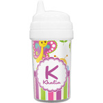 Butterflies & Stripes Toddler Sippy Cup (Personalized)