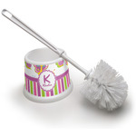 Butterflies & Stripes Toilet Brush (Personalized)