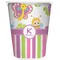 Butterflies & Stripes Waste Basket (Personalized)