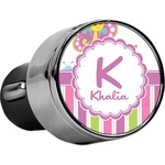 Butterflies & Stripes USB Car Charger (Personalized)