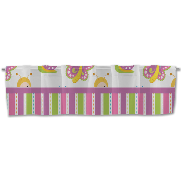 Butterflies & Stripes Valance - Front