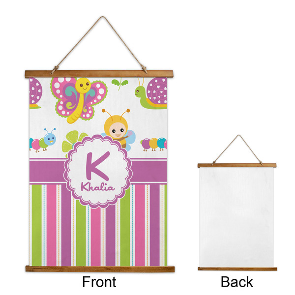 Butterflies & Stripes Wall Hanging Tapestry - Portrait - APPROVAL