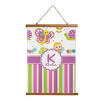 Butterflies & Stripes Wall Hanging Tapestry (Personalized)