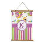Butterflies & Stripes Wall Hanging Tapestry - Tall (Personalized)