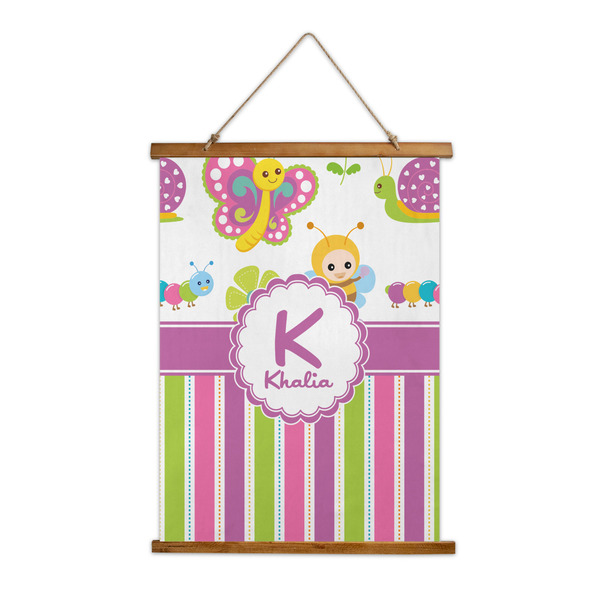 Custom Butterflies & Stripes Wall Hanging Tapestry - Tall (Personalized)
