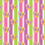 Butterflies & Stripes Wallpaper & Surface Covering (Water Activated 24"x 24" Sample)