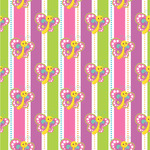 Butterflies & Stripes Wallpaper & Surface Covering (Water Activated 24"x 24" Sample)