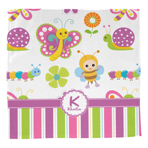 Butterflies & Stripes Washcloth - Front - No Soap
