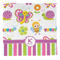 Butterflies & Stripes Washcloth - Front - No Soap