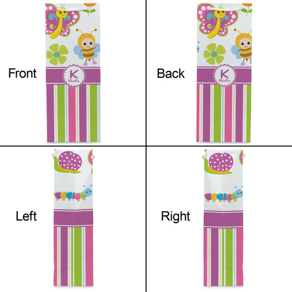 Butterflies & Stripes Wine Gift Bag - Gloss - Approval
