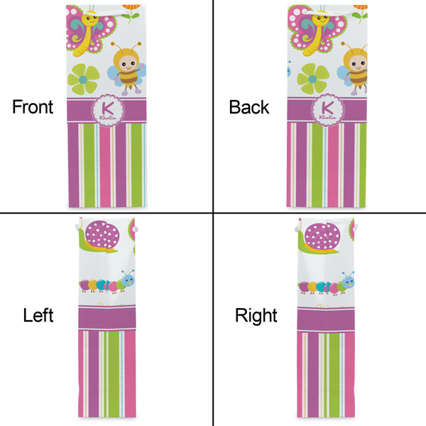 Butterflies & Stripes Wine Gift Bag - Matte - Approval