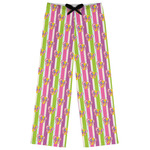 Butterflies & Stripes Womens Pajama Pants - XL