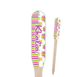 Butterflies & Stripes Paddle Wooden Food Picks (Personalized)
