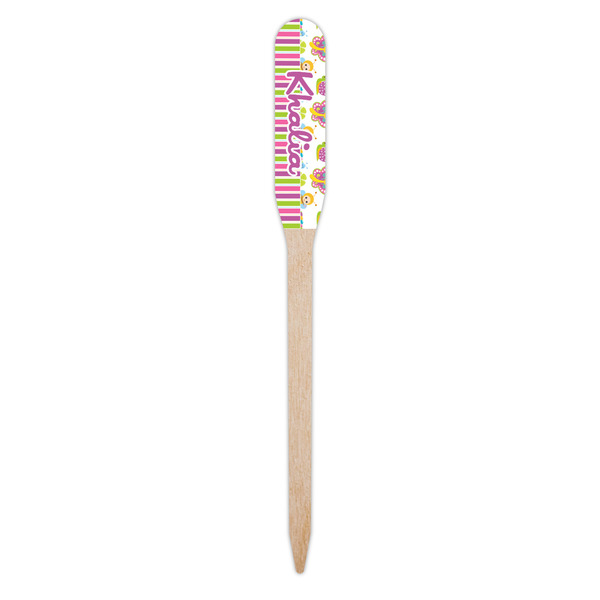Butterflies & Stripes Wooden Food Pick - Paddle - Single Pick