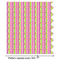 Butterflies & Stripes Wrapping Paper Roll - Matte - Partial Roll