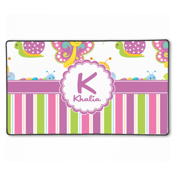 Custom Butterflies & Stripes XXL Gaming Mouse Pad - 24" x 14" (Personalized)